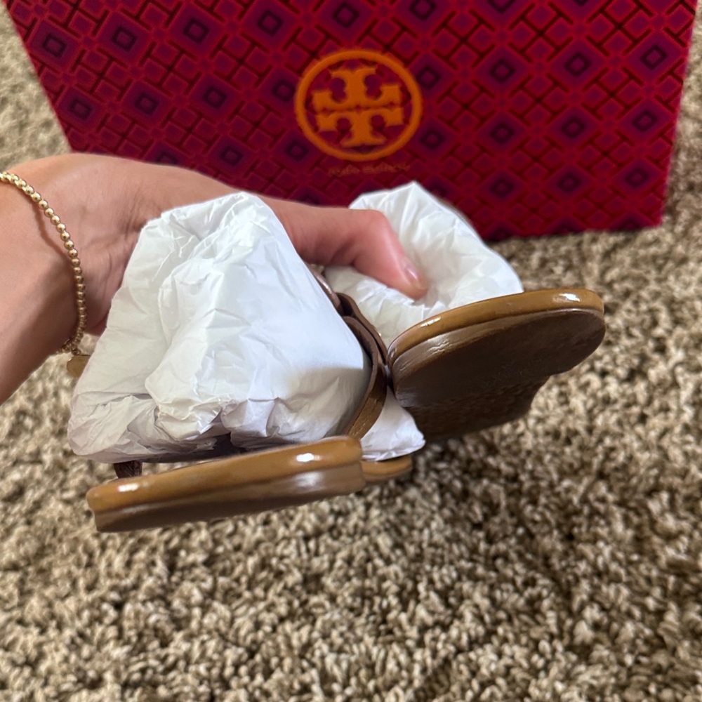 Tory Burch Tan Miller Sandals - Picture 7 of 7